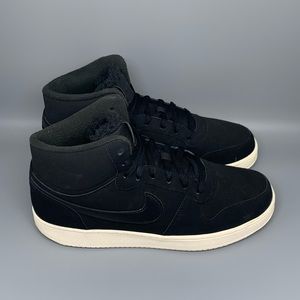 Nike Ebernon Mid SE Black Shoes‎ Women's Sz 12